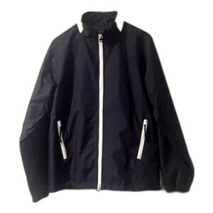 Vtg Y2K 03 Gap Lined Oversized Windbreaker Jacket Mens S Navy Athleisure Grandpa